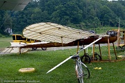 Bleriot 11 C/N 56, N60094 Found in a junkyard, the wreck passed through two owners then was donated to Cole Palen in1952. Mr. Palen rebuilt it and it now flies...